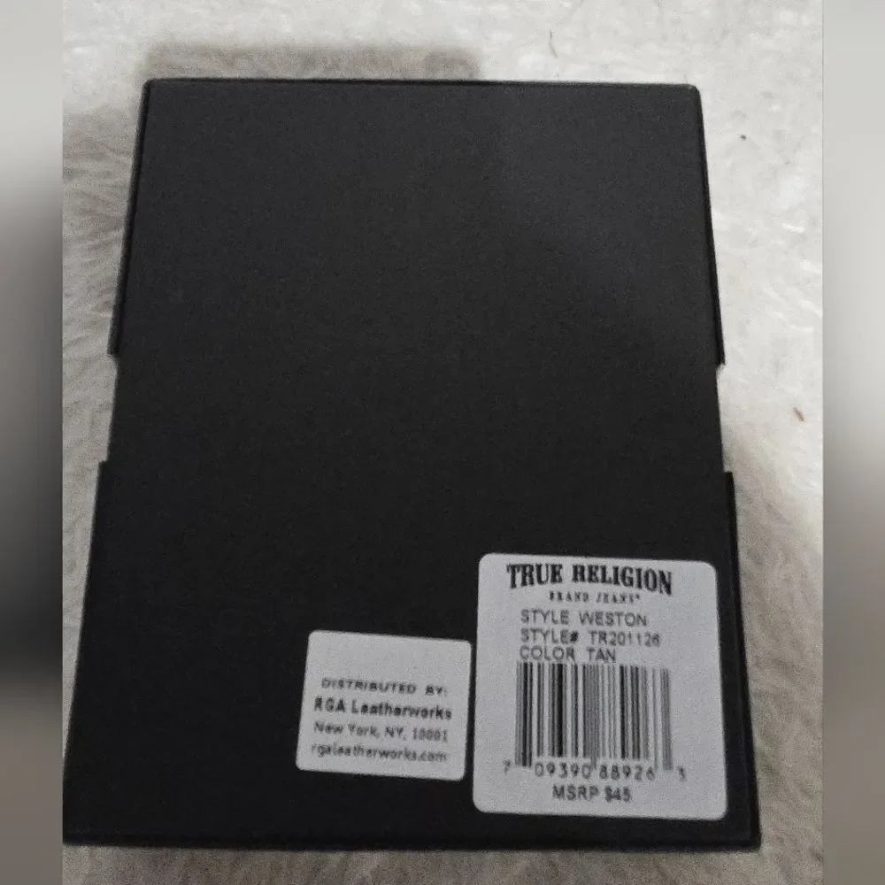 True Religion Brown Wallet for Men